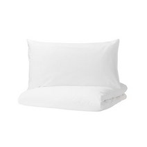 이케아 드발라 이불커버1P+베개커버2P 화이트 200x230cm+50x80cm 면100%