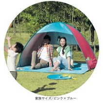 도킹텐트 동계텐트 에어빔 캠핑준비 곰돌이 전자동 비치텐트 3-4인승 다인 가족 텐트 캠핑, 02 로즈