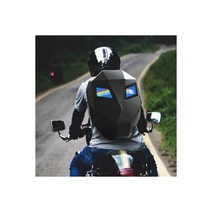 내구성이 좋은 공간절약 캐리어 폴딩 기내용백 24인치, 바이크 백팩 LED 오토바이 가방 방수 헬멧수납 리어백