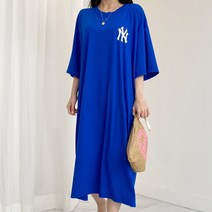 봉시스터즈 뉴욕네온반팔롱원피스 여성 원피스 롱원피스 반팔 여름원피스