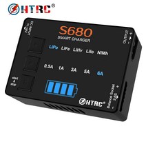 충전기 밸런스 초고속 HTRC S680 미니 스마트 배터리 AC DC 80W 6A RC Lipo Life LiHv Lilon NiMh, 2.No adapter - EU PLUG