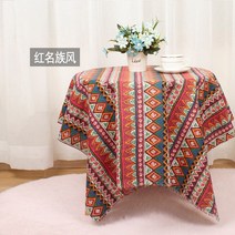 린넨 여름 원단 의류 광목 컬러 천 삼베 시원한 마 체크 캐릭터 식탁보, 5 레드랭크스타일(1미터가격)