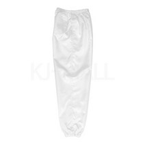 KJ 방진복 하의(포켓 3개) 제전복 무진복 제전방진복 클린복 크린룸 반도체 정전기방지 작업복 바지, 화이트-L(95)