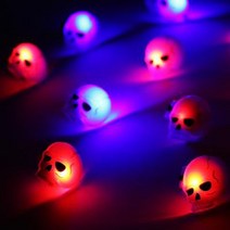 LED 플래시라이트 뱃지 (해골) 25개 한팩.파티해, 박쥐