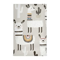Qilmy Llama 주방 접시 타월 4개 세트 부드러운 흡수성 행주 장식 티바 건조 타월 71.1 x 45.7cm, Daisy Flower