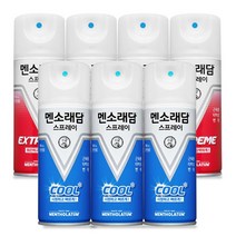 멘소래담 스프레이 파스 익스트림 180mlx4개 + 쿨180mlx3개, 1세트