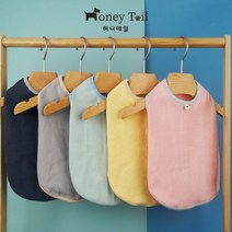 [바보사랑] 허니테일 강아지옷 티셔츠 민소매 나시티 실내복 애견의류 S-3XL[허니테일], 색상/사이즈:베이지/S