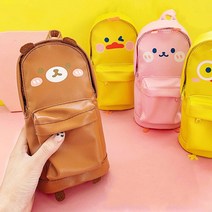 가방모양 필통 파우치 2종 대용량필통 신학기선물 가방 대용량 특이한필통 가방파우치 캐릭터필통, 토끼