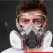 철거현장 도장 미세먼지 작업용 유해가스 방독마스크, 별도의 3호 독극물 필터 상자 1쌍