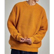 TAKEASY 램스울 크루넥 오버니트(머스타드)