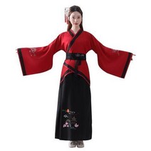 공연복 중국전통의상 여성 귀비 스윗 속치마 고대복장 사진 클래식 클로로포름 한원소 소매가 넓은 예 2619086556, 블랙 속치마 L