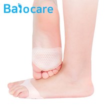 1+1 발로케어 실리콘 발가락 교정기 앞 발바닥 보호대 패드 링, 화이트, 2세트