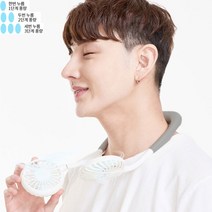 휴대용 저소음 목걸이형 선풍기 USB충전식 넥 밴드 선풍기 3단풍량조절 판촉인쇄선풍기, Axxen F51 넥밴드 선풍기