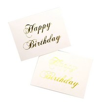 미니 골드 감사합니다 선물 인사말 카드 발렌타인 데이 생일 크리스마스 파티 결혼식 초대장 편지 49pcs, [03] Happy Birthday