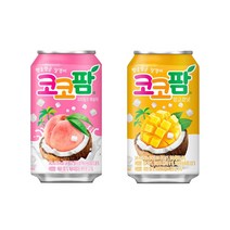 해태 코코팜 340ml 피치핑크x24캔+망고코넛x24캔