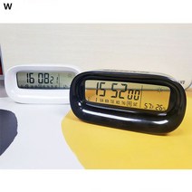 온습도계 탁상 디지털 시계, 블랙
