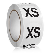 사이즈표시 옷스티커 의류 가게 XS 롤 500개입