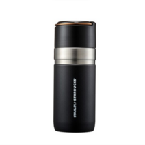 몬테리아 STARBUCK 스타벅스 SS 블랙 앤 골드 스탠리 보온병 500ml 2021 손잡이 텀블러, 녹색