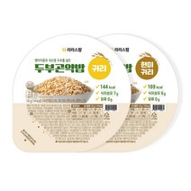 라라스팜 두부곤약밥 귀리/현미귀리 145g, 귀리 10개   현미귀리 10개