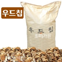 [조이가든] 우드칩 90리터 (잡초방지 멀칭 깔개 나무칩), 1개