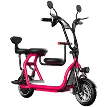 여성용 미니 전기 자전거 2인승 접이식 엄마 바이크, H 앞좌석형-10A 45km/48V
