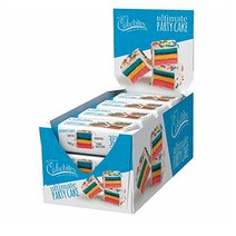 COOKIES UNITED ALWAYS FRESH 오리지널 얼티메이트 파티 무지개 레인보우 케이크 핑거푸드 3개입 12개, 1세트