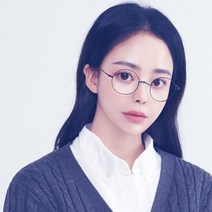 멜라크메 남자 여자 코받침없는 동글이 알큰 오버 베타 티타늄 블랙 안경테