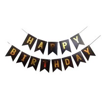 멀티 테마 생일 축하 배너 베이비 샤워 첫 번째 파티 장식 부스 번팅 화환 플래그, [26] as picture