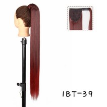 포니테일 AZQUEEN-스트레이트 합성 헤어 피스 포니 테일 85cm 슈퍼 롱 랩 어라운드 클립 헤어 익스텐션 포니 테일 데일리웨어, 02 85CM, 21 W-99J
