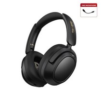 전문 음악 블루투스 헤드폰 PS4 PS5 Xbox PC 모바일용 무선 및 유선 액티브 노이즈 캔슬링 베이스 게임용 헤드셋, 블랙