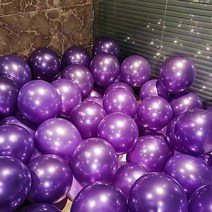 생일파티장식 두꺼운 방폭 펄 풍선 웨딩 경축함 결혼 장면 배치 용품 2245816712, 펄 보라색 백 마리 송풍기 _가랑비