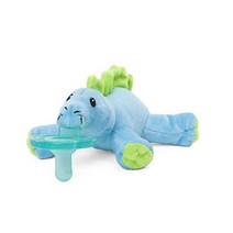 WubbaNub Brights Infant Pacifier - Baby Dino, 1