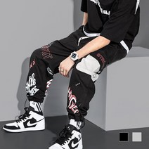 낙서 남자 힙합 스트릿 조거 팬츠 SD220951