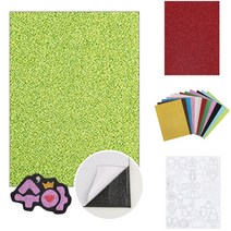 반짝이 펠트지 접착 235x315mm 글리터 펄 네임 핀 만들기 재료 부자재 원단 DIY 용품 공예, 하늘(bk19121761)