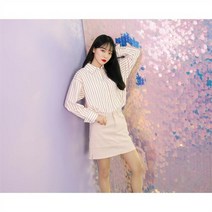 셀러허브 패션 [반에이크오] 면스쿠터스커트 [INDIAN PINK]