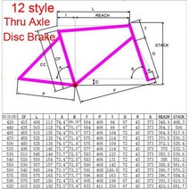 새로운 700C 12 스타일 스루 액슬 디스크 브레이크 도로 자전거 1K 전체 탄소 섬유 자전거 프레임 탄소 핸들 바 포크 시트 포스트, 로고 매트 500mm 없음