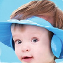 환자 성인 샤워캡 유아 신생아샴푸캡 어린이샴푸캡 아기머리감기기 헤어 샴푸모자, 2귀보호샴푸캡-블루