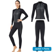 웻수트 웨이크보드복 바다수영 서핑 프리다이빙 해루질 슈트 잠수복 상판하의 2mm 네오프렌 재킷레깅스 용 조끼 카약 정장 스쿠버 정장 남성 여성, b 셔츠와 바지, m