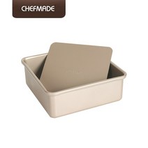 헬로베이킹 쉐프메이드 20.4cm 분리형 높은정사각틀 (롤케익 브라우니 빵팬) WK9036