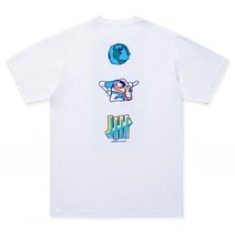 UNDEFEATED 반팔T남자 조수 코튼 느슨한 크루 넥 커플 드레스 여름