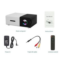 LEJIADA-YG300 Pro LED 미니 프로젝터 480x272 픽셀 1080P HDMI 지원 USB 오디오 휴대용 가정용 미디어 비디오 플레이어 빔프로젝트, 중국, AU 플러그, 블랙 프로