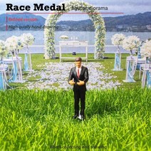 1:64 디오라마 결혼식 웨딩 피규어 미니어쳐 신부 신랑 프로포즈, Y