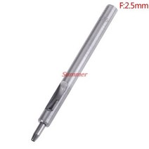가죽 공예 도구 세트 펀칭 치즐 외 외 구멍 펀치 중공 드릴링 수제 벨트 펀칭 diy 수 펀처 0.8mm-2.5mm, 2.5mm