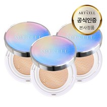 디 아트셀 오로라 진주 텐션 보습 광채 커버업 밀착쿠션 브라이트닝 이펙트 21호, 3개, 본품16g