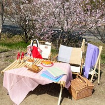 소브라노 [소브라노] 캠핑 피크닉 하늘하늘 팝팝 무지 스카프