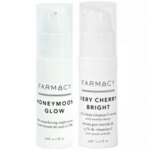 FARMACY Honeymoon Glow Night Serum & Very Cherry Vitamin C Serum 5ML Each NEW