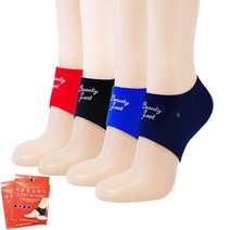 예쁜발 풋패드 덧신 각질제거 발미용 굳은살제거 보습, 프리사이즈, 블랙