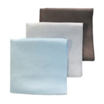 초극세사 악기 닦기 융 원단, 하늘색+회색+밤색, 12개