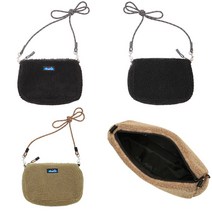 카부 KAVU 쏘 플리시 블랙 카키 여성 여자 보송보송 양털 감성 핸드백 크로스 데일리백