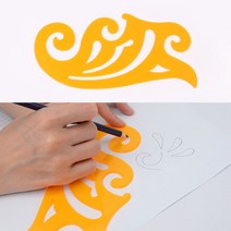 운형자 모형자 자 학용품자 파도 구름 1P 자 학용품자 템플 (제스트)_937EA